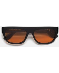 Retrosuperfuture - Zonnebril Serioso Refined Zxo Zwart/oranje Unisex - Lyst