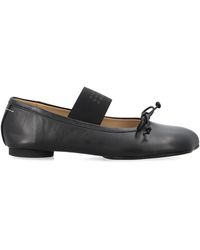 MM6 by Maison Martin Margiela - Flache Schuhe schwarz - Lyst
