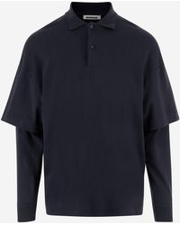 DARKPARK - Long Sleeved Cotton Polo Shirt - Lyst