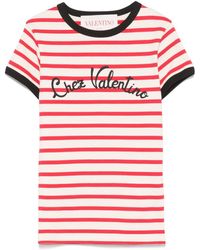 Valentino - Chez Striped T-Shirt - Lyst