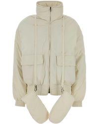 Golden Goose - Deluxe Brand Ivory Nylon Padded Jacket - Lyst