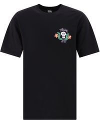 Stussy - Skull Crest T -shirt - Lyst