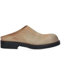 MM6 by Maison Margiela - Suede Leather Slippers - Lyst