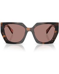 Prada - Zonnebril Pr15 Ws 23 A60 B Mauve/lichtbruin, Unisex - Lyst