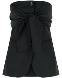 Max Mara - Veruska' Virgin Wool Bustier Top - Lyst