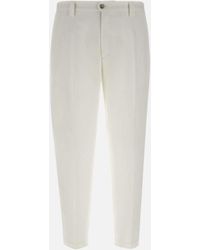 BRIGLIA - Pantalon portofinos en coton blanc - Lyst
