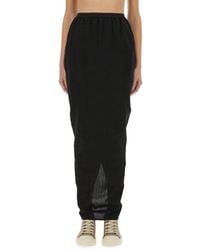 Rick Owens - Soft Pillar Long Skirt - Lyst