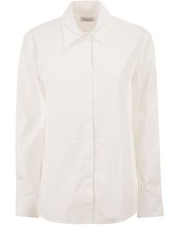 Dondup - Chemise en coton avec plastron plissé sur le devant - Lyst