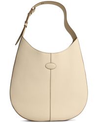Tod's - Tod 's Sac de Lear blanc 'Hobo' - Lyst