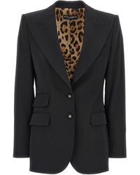 Dolce & Gabbana - Turlington Blazer Met Enkele Rij Knopen - Lyst
