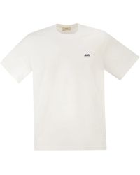 Autry - Cotton T-Shirt With Embroidered Logo - Lyst