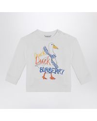 Burberry - Sweatshirt With Logo Print - Lyst