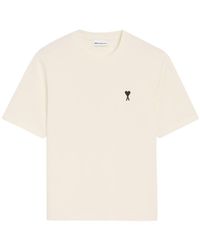 Ami Paris - Boxy Fit Short Sleeves "Ami De Coeur" Teeshirt - Lyst