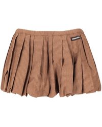 Miu Miu - Gonne Vichy-cheque - Lyst