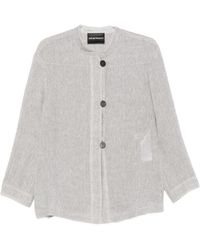 Emporio Armani - Jas Met Knopen - Lyst