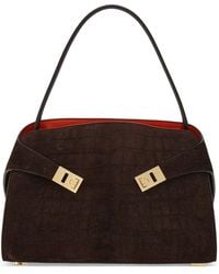 Ferragamo - Hug Small Leather Tote Bag - Lyst