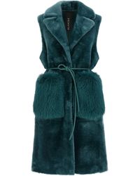 Blancha - 'Merino Straight Volpe Shadow' Vest - Lyst