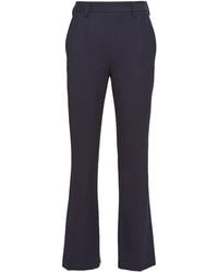 Prada - Gabardine Trousers - Lyst