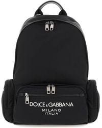 Dolce & Gabbana - Nylon Rugzak Met Logo - Lyst
