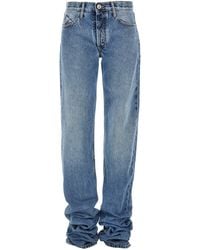 The Attico - Jeans denim lunghi - Lyst