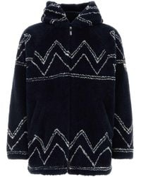 Giorgio Armani - Embroidered Teddy Jacket - Lyst