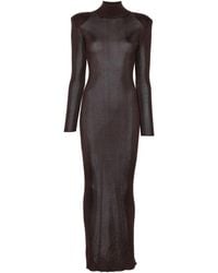 Self-Portrait - Viscose Knit Maxi Dress - Lyst
