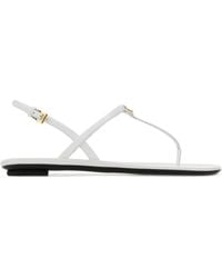 Prada - Leather Thong Sandals - Lyst