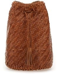 Dragon Diffusion - Borsa "Pompom Double Jump Tan" - Lyst