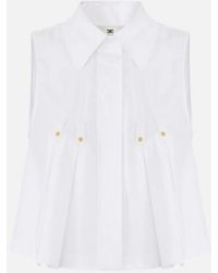 Elisabetta Franchi - Popeline Shirt - Lyst