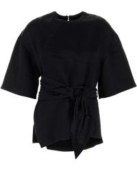 Nanushka - Satin Besia T-Shirt - Lyst