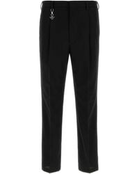 Prada - Flat Front Pants - Lyst