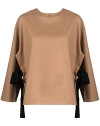Erika Cavallini Semi Couture - Nara Wool Blend Blouse - Lyst