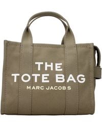 Marc Jacobs - Borse The Tote Bag Donna Tessuto Verde/Ardesia - Lyst