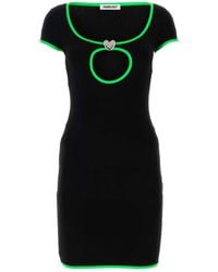 Ambush - Black Stretch Viscose Mini Dress - Lyst