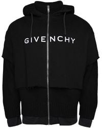 Givenchy - Reißverschluss Hoodie Sweatshirt - Lyst