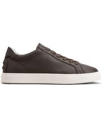 Tod's - Allacciata Cassetta Leren Sneakers - Lyst