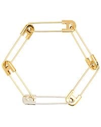 Ambush - Two-Tone Metal A Safety Pin Link Bracelet - Lyst
