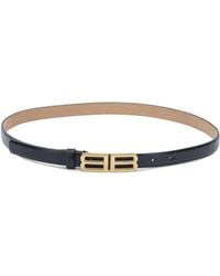 Balenciaga - Bolero Bb Calf Leather Zinc Laiton Sans Plomb Belt - Lyst