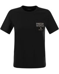 Max Mara - Sax jersey t-shirt avec poche - Lyst