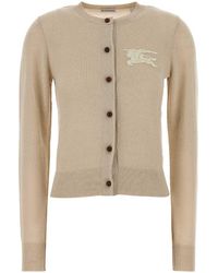 Burberry - Cotton And Wool Cardigan - Lyst