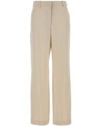 Isabel Marant - Cream Crepe Noanda Palazzo Pant - Lyst