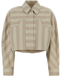 Fendi - Embroidered Drill Jacket - Lyst
