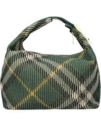 Burberry - Handtaschen Frauen Stoff grün/Efeu - Lyst
