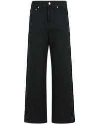 KHAITE - Jeans Di Cotone Nero "Bonnie" - Lyst