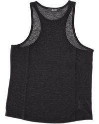 LA ROSE - Light Jersey Cotton Cropped Tank Top - Lyst