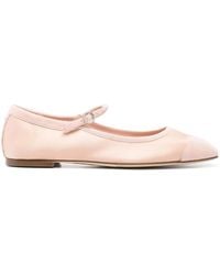 Aeyde - Uma Cap Satin/Kid Suede Leather Peach A11Flrkls08Fl169Ss25960067 - Lyst