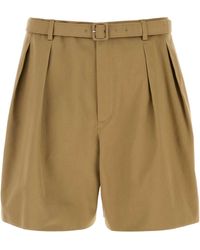 Saint Laurent - Solid Shorts - Lyst