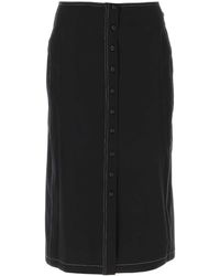 Low Classic - Crepe Skirt - Lyst