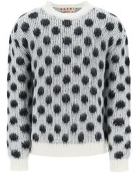 Marni - Pullover A Pois In Mohair - Lyst
