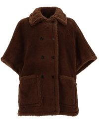 Max Mara - Poncho Horse4 Alpaca Wool Trench & Raincoats - Lyst